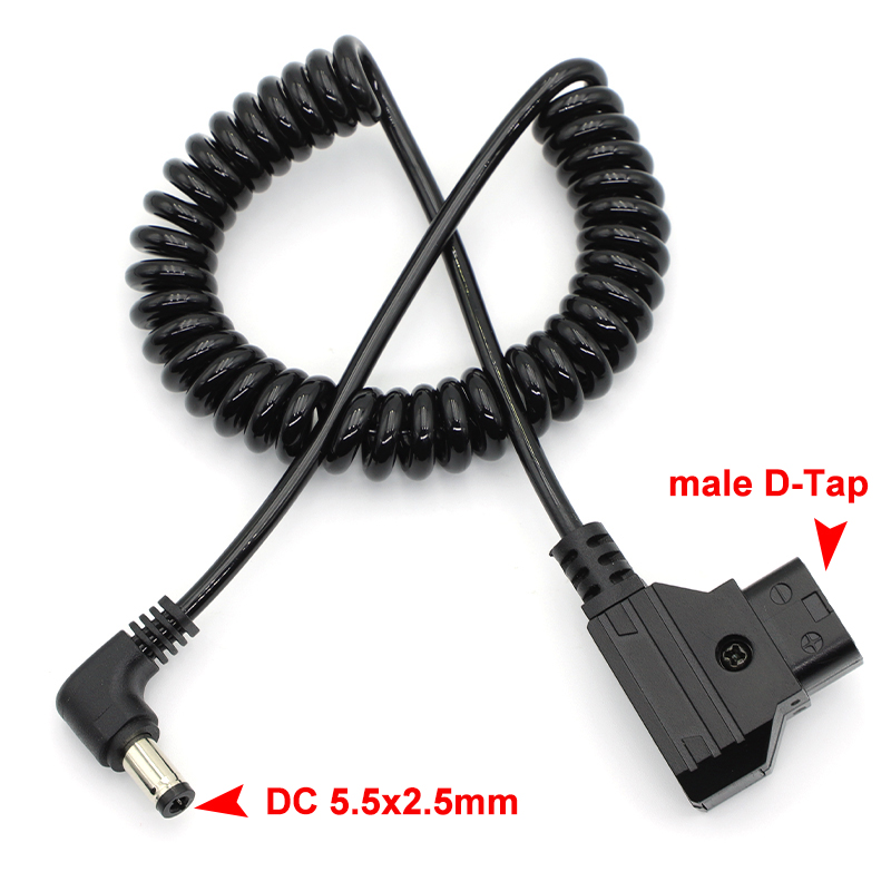 V Mount Battery - Cable de alimentación D-Tap macho a