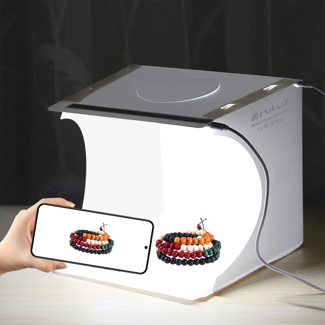 Photography Lighting Case - PULUZ 20cm Mini 2 paneles LED