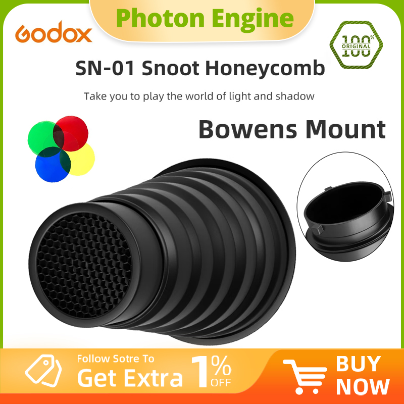 Photography Lighting Types - GODOX SN-01 Bowens Snoot Grande, Accesorios