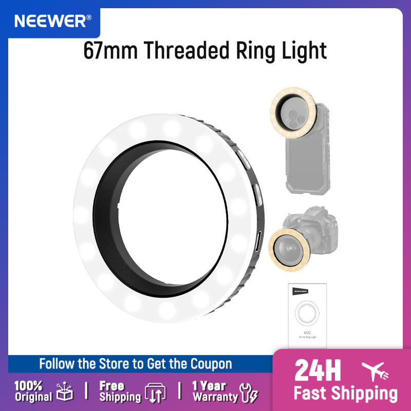 Photography Lighting Case - Anillo de Luz LED Bicolor Recargable