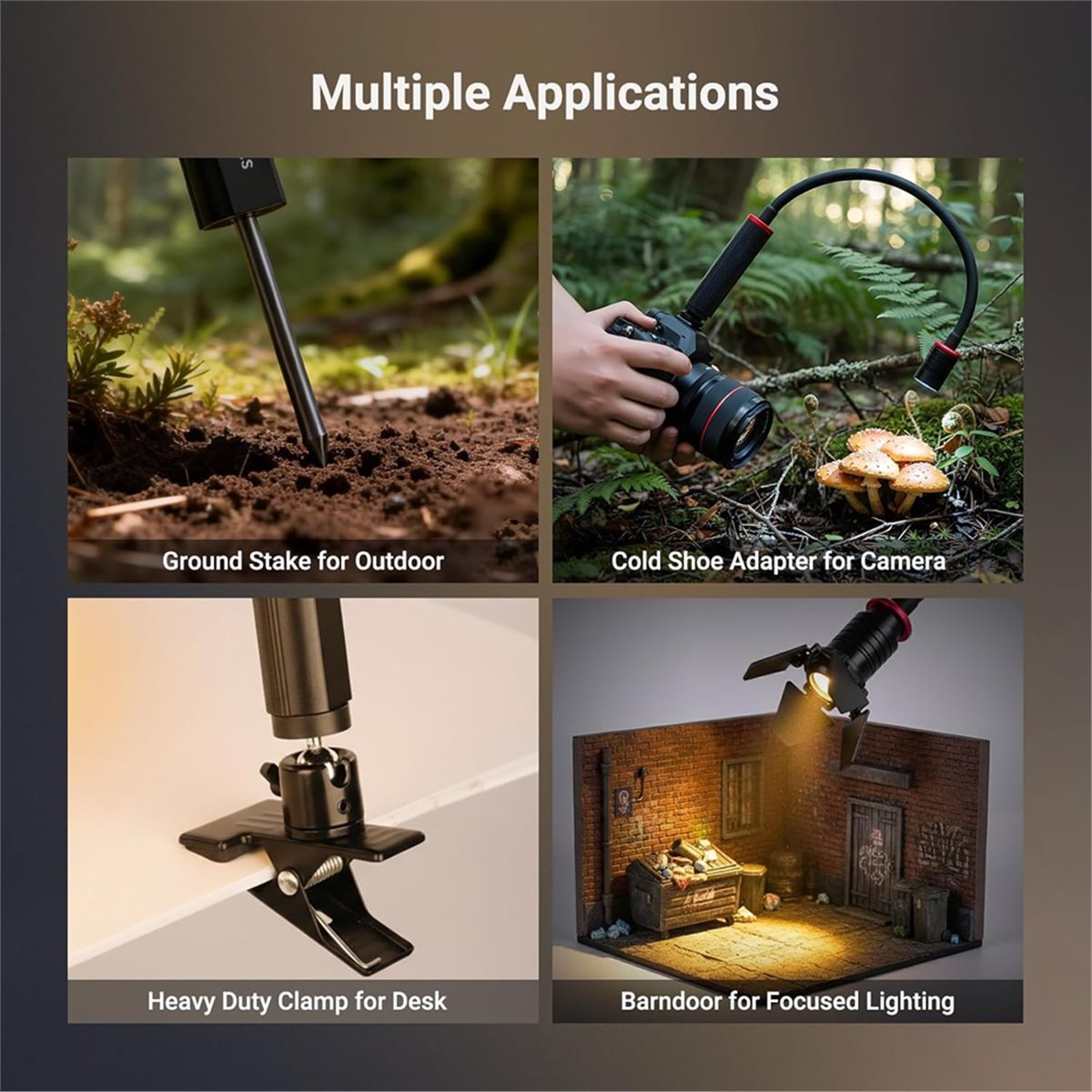 Photography Lighting Angles - Luz LED M05K para Fotografía Macro,