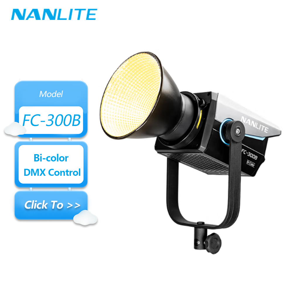 Photography Lighting Angles - Luz LED de Video Nanlite FC-300B