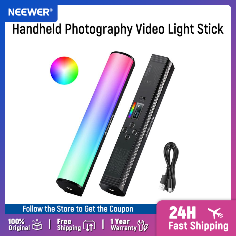 Torjim Rgb Photography Video Lighting - NEEWER-varita de luz RGB con Control