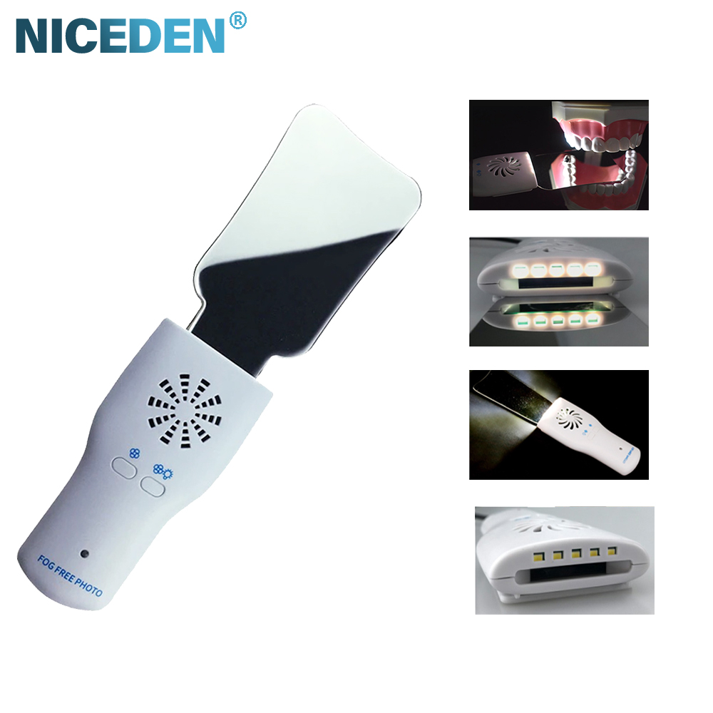Photography Led Lighting Kit - Juego de espejo antiniebla Dental, Reflector