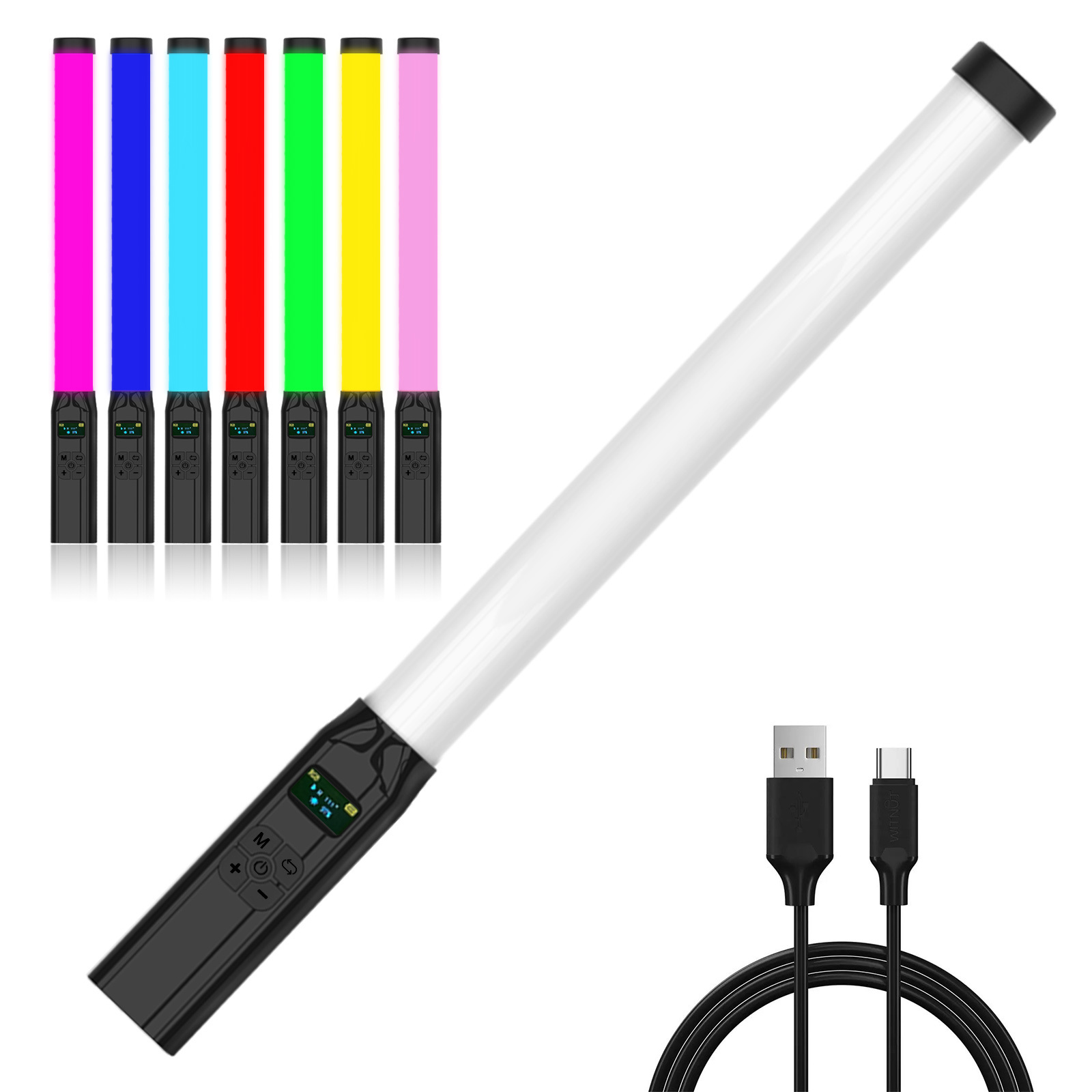 Photography Lighting Types - Varita de luz RGB de 50CM,