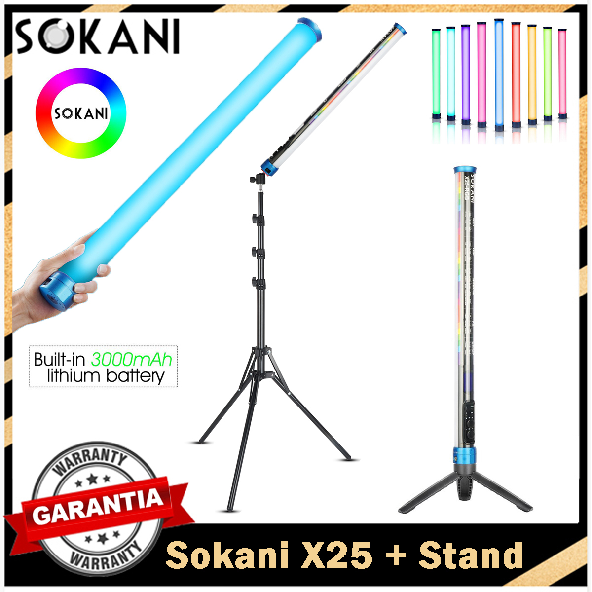 Torjim Rgb Photography Video Lighting - Sokani X25 RGB tubo de luz