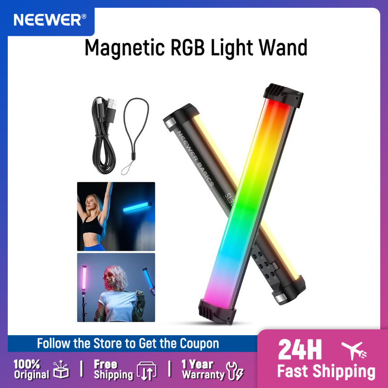 Torjim Rgb Photography Video Lighting - NEEWER Basics-varita de luz RGB magnética