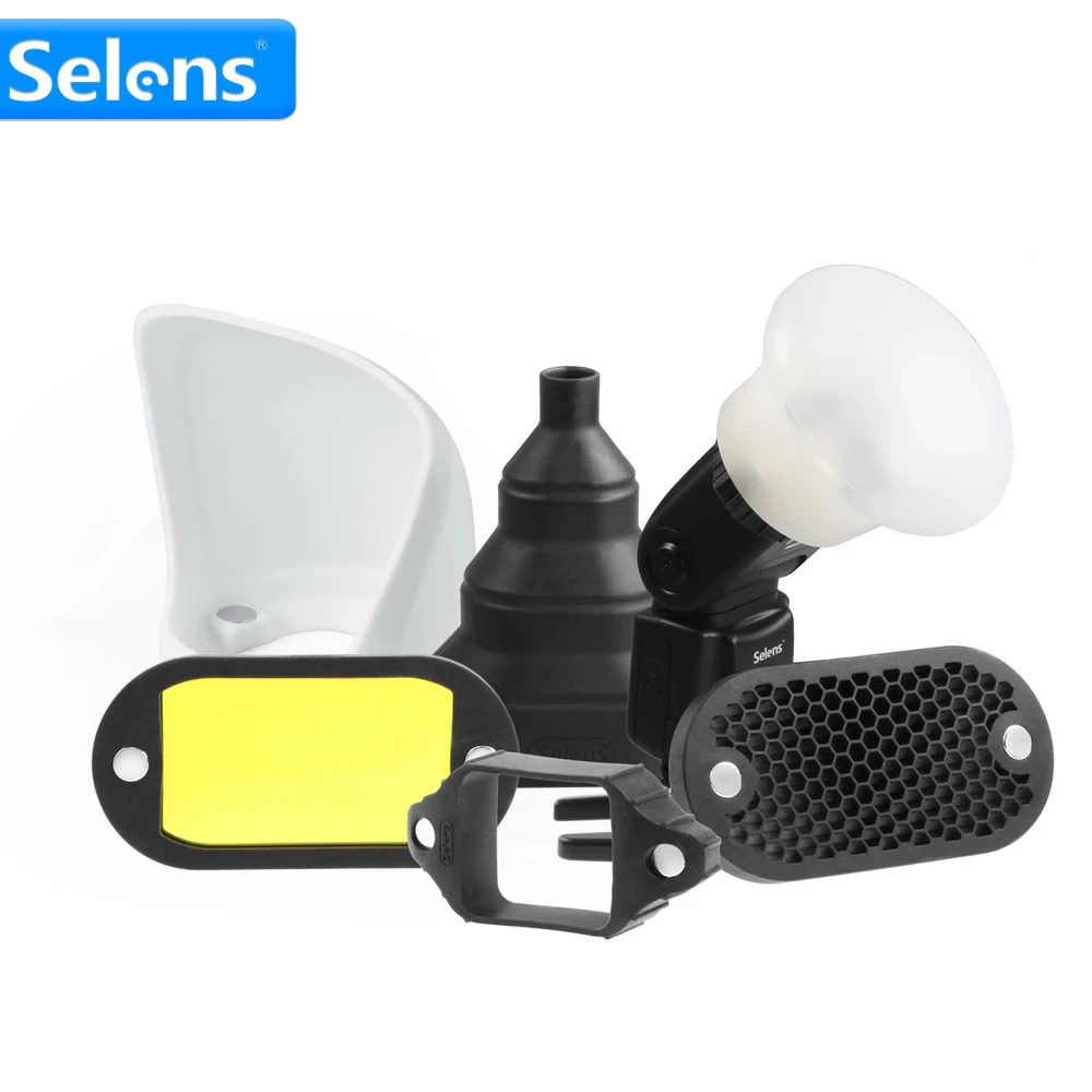Snoot Flash Modifier - Selens-accesorios magnéticos para Flash superior, difusor