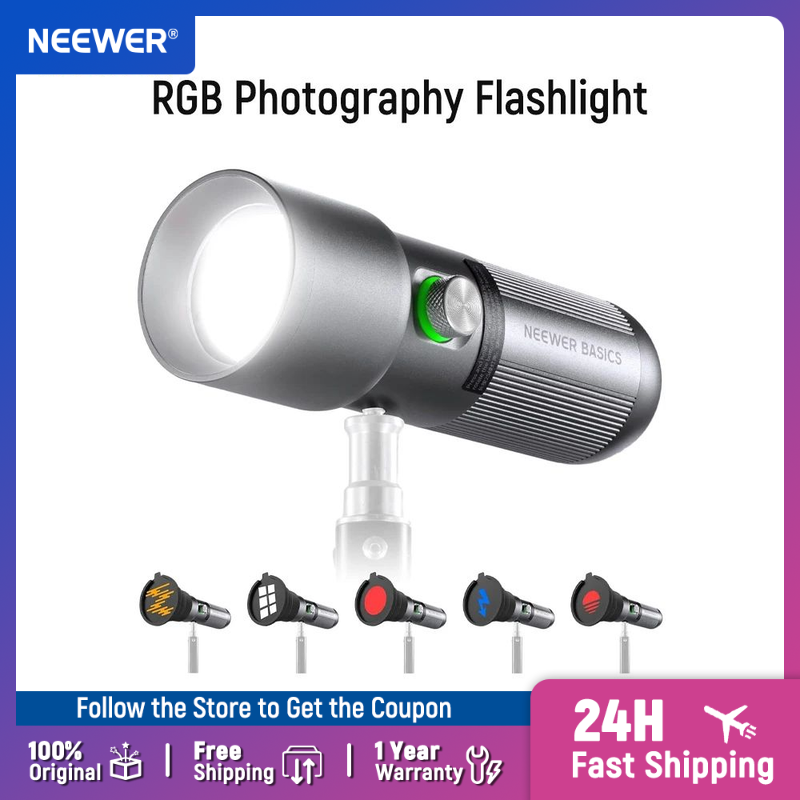 Photography Lighting Basics - Linterna de Fotografía RGB NEEWER Basics,