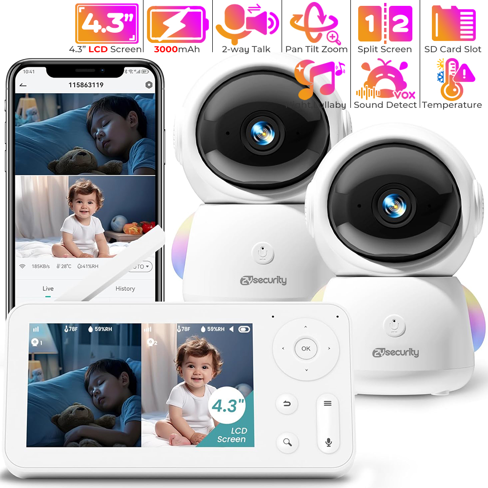 Torjim Rgb Photography Video Lighting - Monitor de bebé 2K con 2