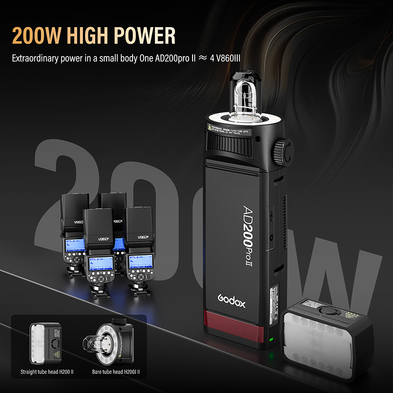 Godox AD200ProII TTL 2.4G Cáma - Photography Lighting Kit Godox reseña y precio