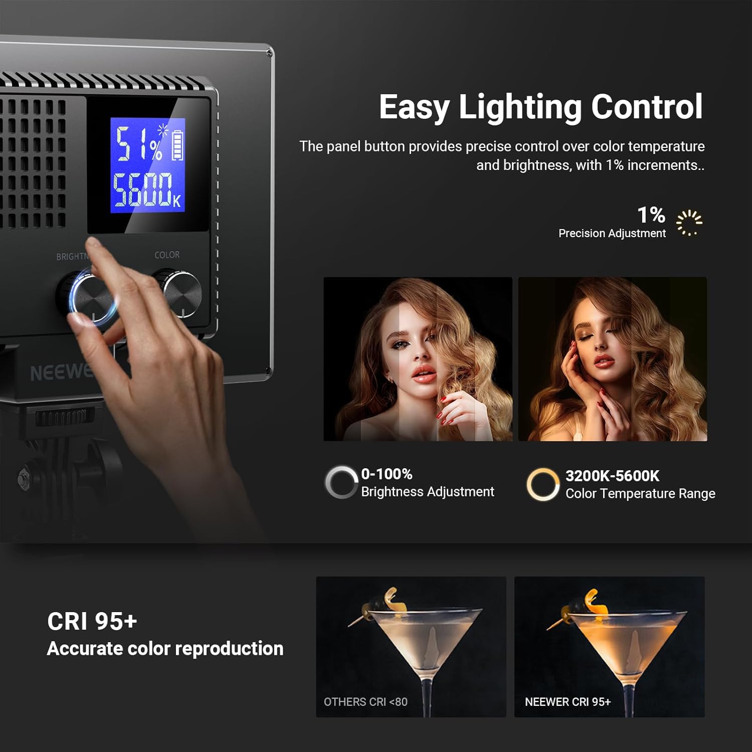 Panel de Luz LED NEEWER Basics - Photography Lighting Basics reseña y precio