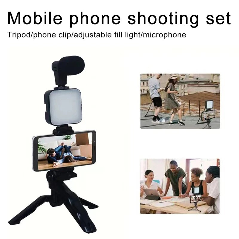 Kit de vlogging para teléfono  - Photography Led Lighting Kit reseña y precio