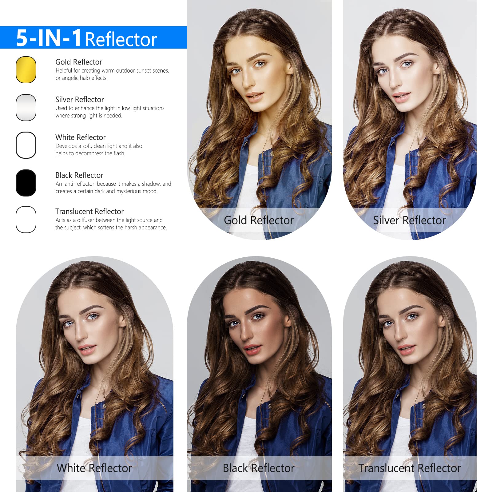 NEEWER Reflectores de Luz para - Reflector Disc Silver reseña y precio
