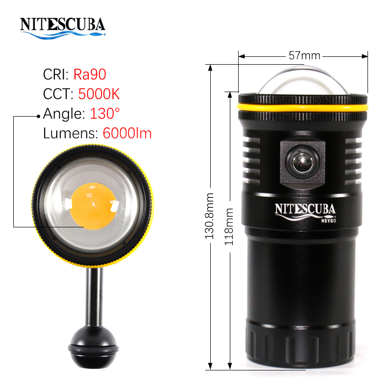 Luz de Video LED para Buceo Ni - Photography Lighting Angles reseña y precio