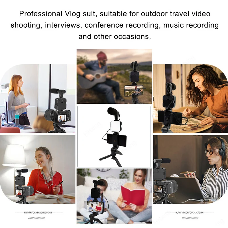 Kit de vlogging para teléfono  - Photography Led Lighting Kit reseña y precio