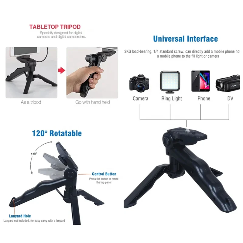 Kit de vlogging para teléfono  - Photography Led Lighting Kit reseña y precio