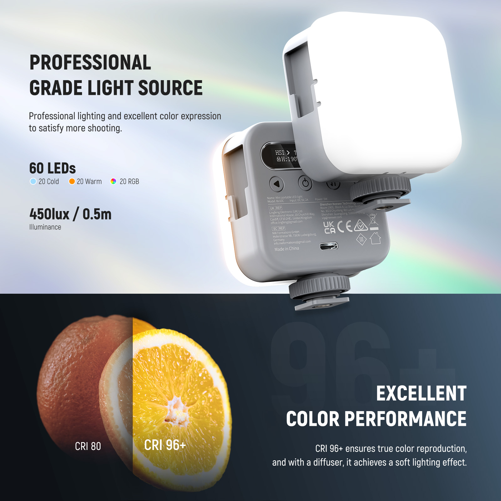 Luz de Video RGB Magnética Bás - Photography Lighting Basics reseña y precio