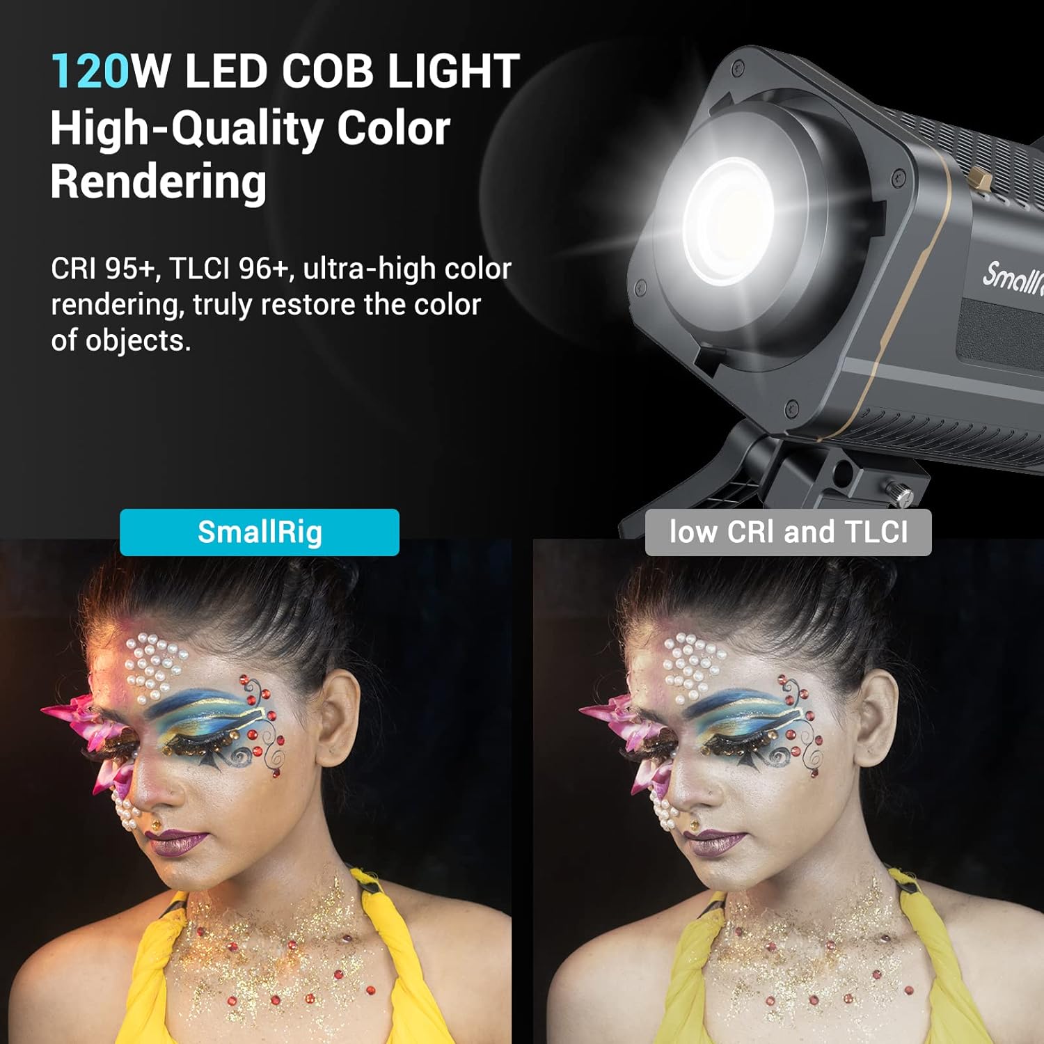 Luz de Video LED COB SmallRig  - V Mount Battery reseña y precio