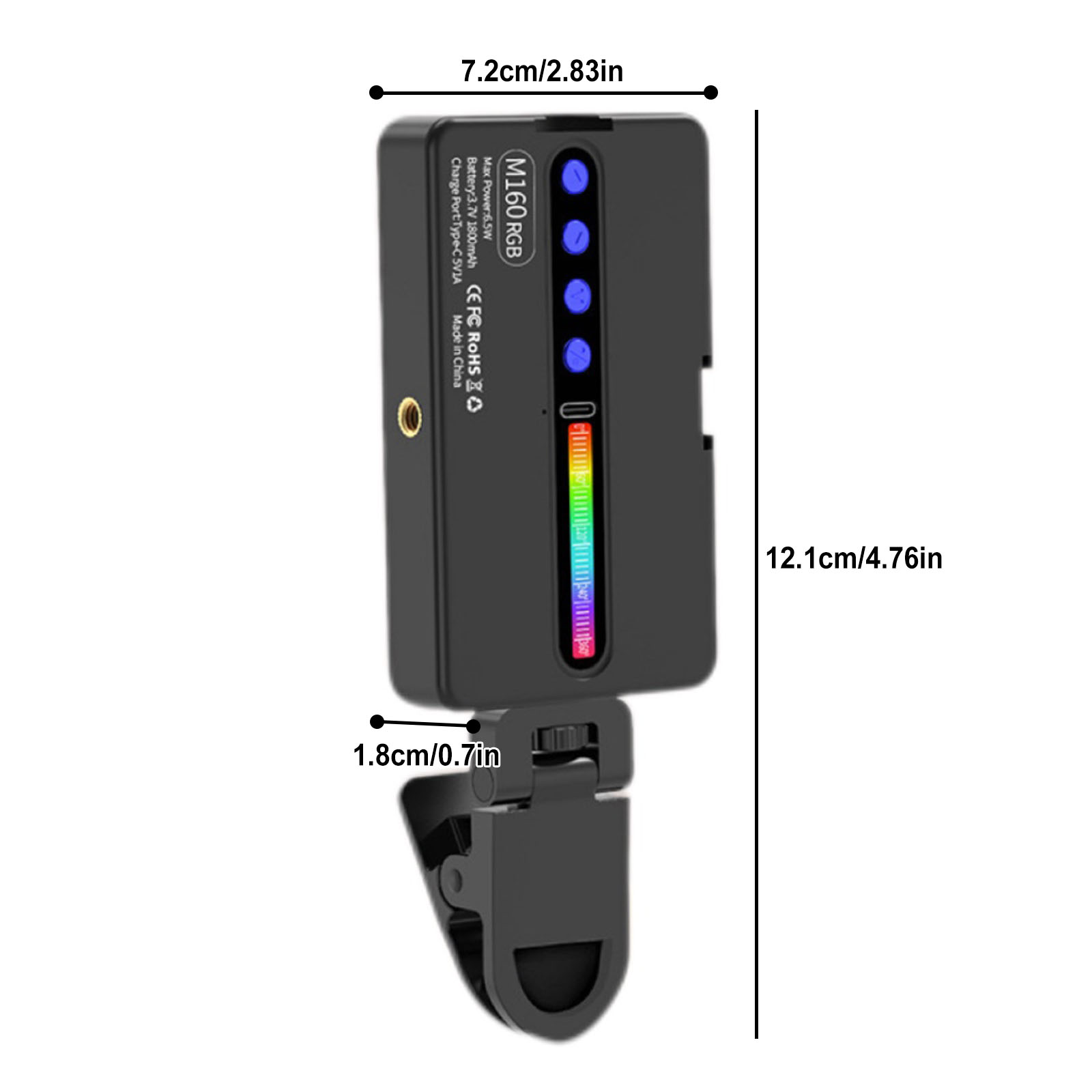 Luz de Video LED RGB de 6.5W 2 - Photography Lighting Types reseña y precio