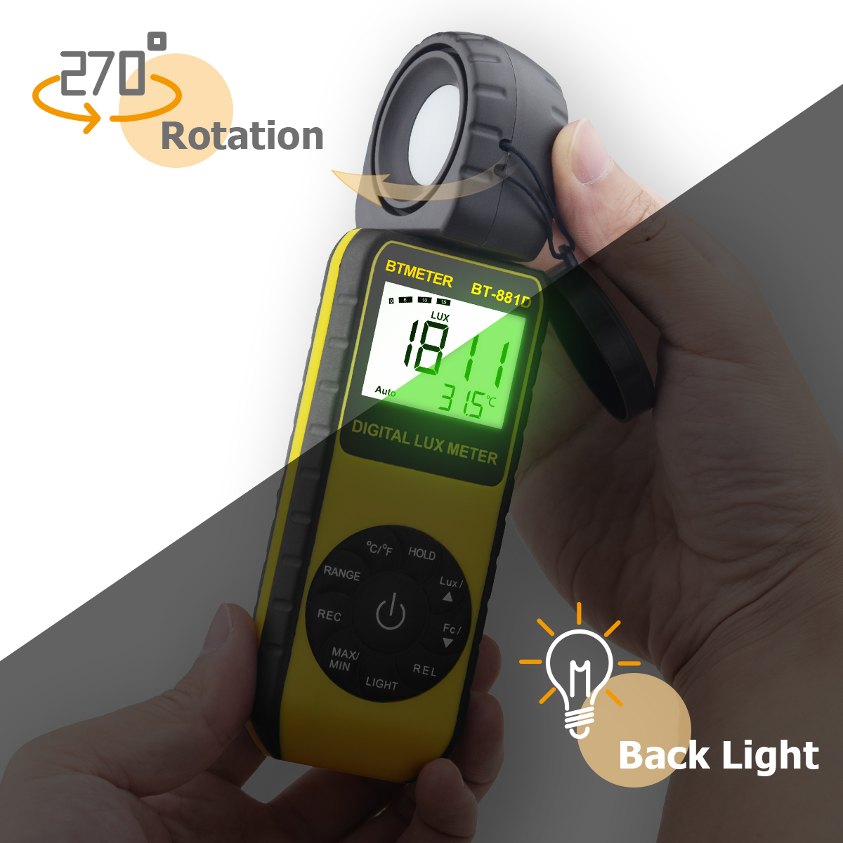 Medidor de luz digital de 400. - Photography Lighting Meter reseña y precio