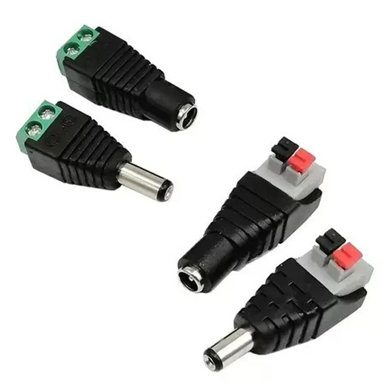 Conectores CC hembra y macho,  - Photography Led Lighting Kit reseña y precio