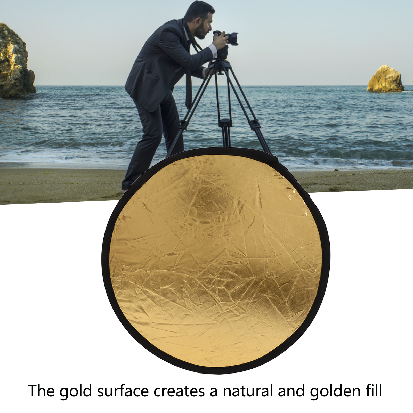 Reflector de Luz Plegable 2 en - Reflector Disc Silver reseña y precio