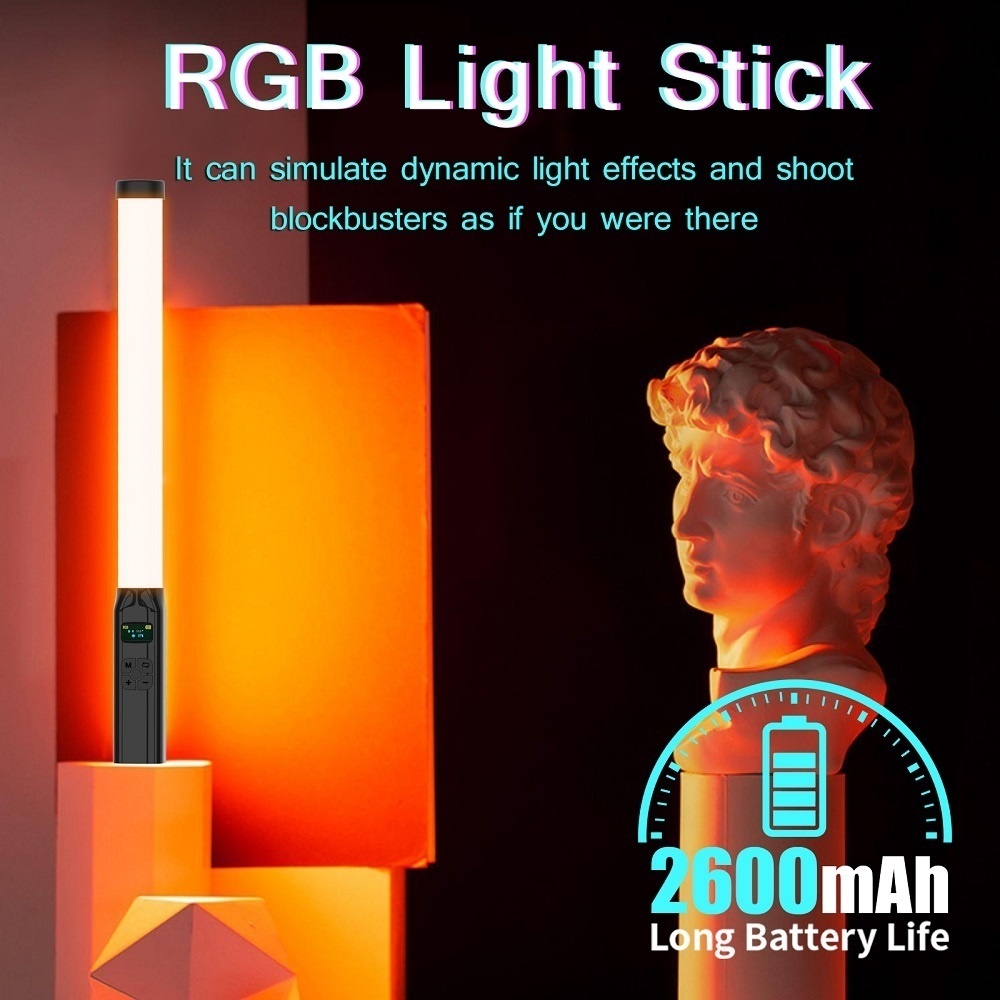 Varita de luz RGB de 50CM, man - Photography Lighting Types reseña y precio