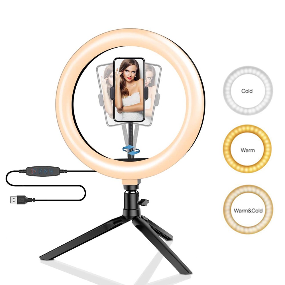 Anillo Led de 26cm y 10 pulgad - Photography Led Lighting Kit reseña y precio