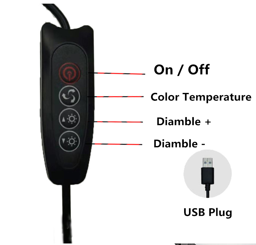 Anillo de luz LED para selfies - Photography Lighting Meter reseña y precio