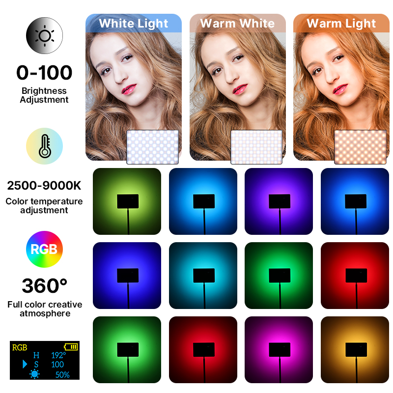Ulanzi LT003 15W RGB luz de ví - Torjim Rgb Photography Video Lighting reseña y precio