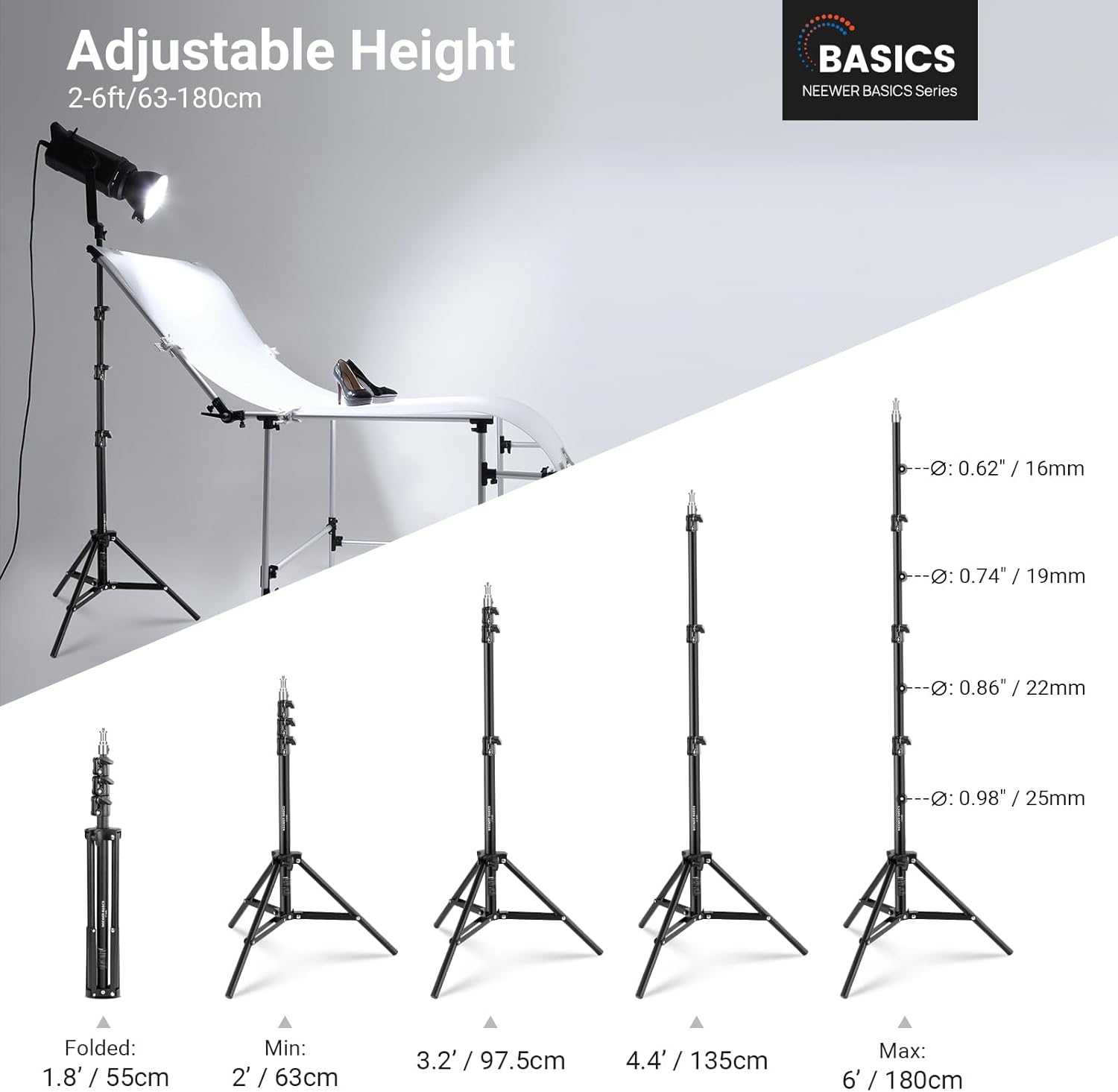 NEEWER Basics - Soporte de Luz - Photography Lighting Basics reseña y precio