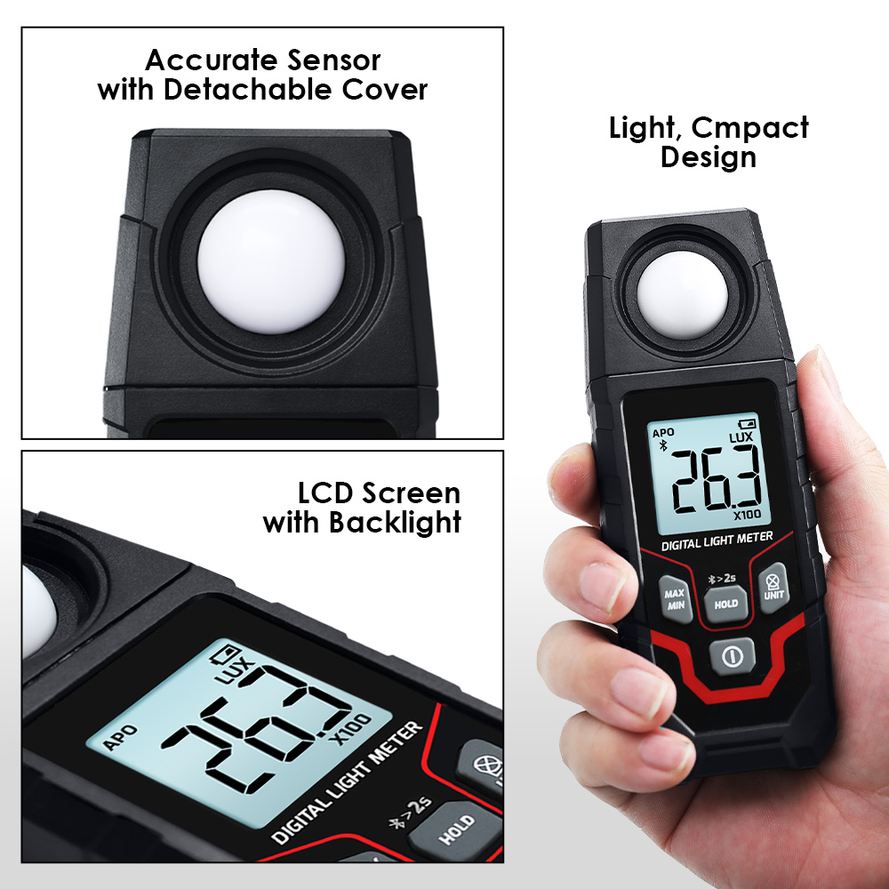 Medidor de Luz Digital Bluetoo - Photography Lighting Meter reseña y precio