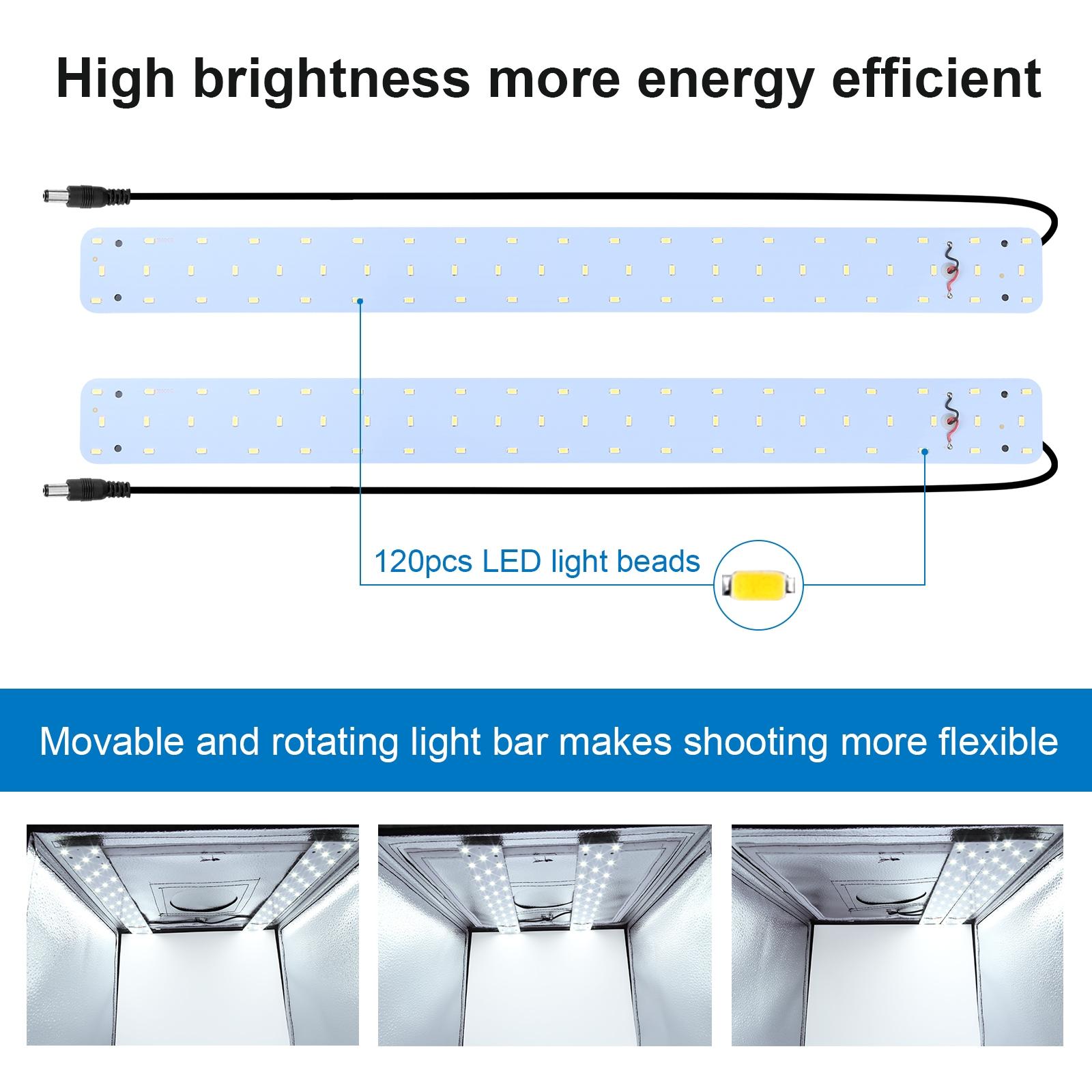 PULUZ 60cm caja de luz de estu - Photography Led Lighting Kit reseña y precio