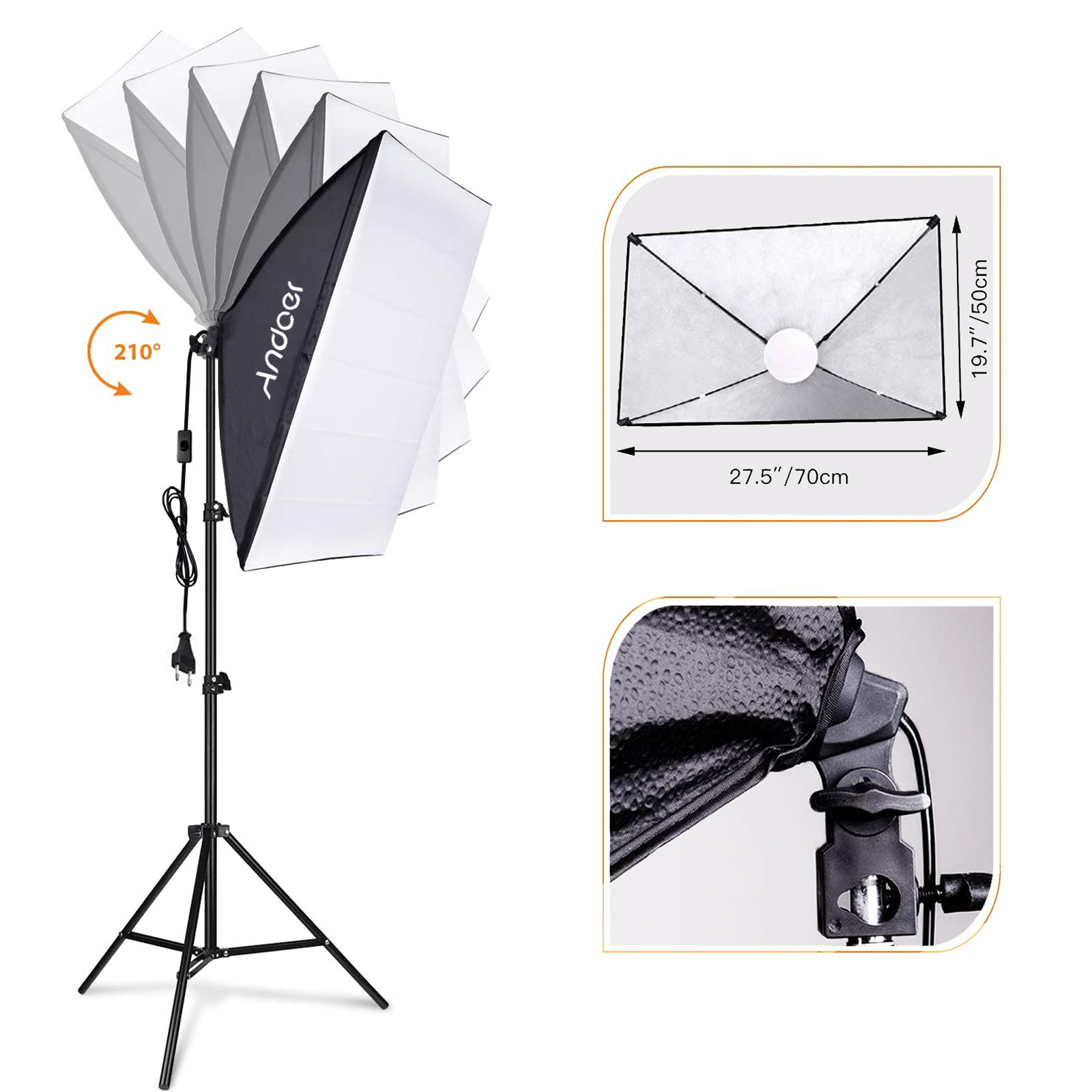 Andoer-Kit de luz para fotogra - Photography Led Lighting Kit reseña y precio
