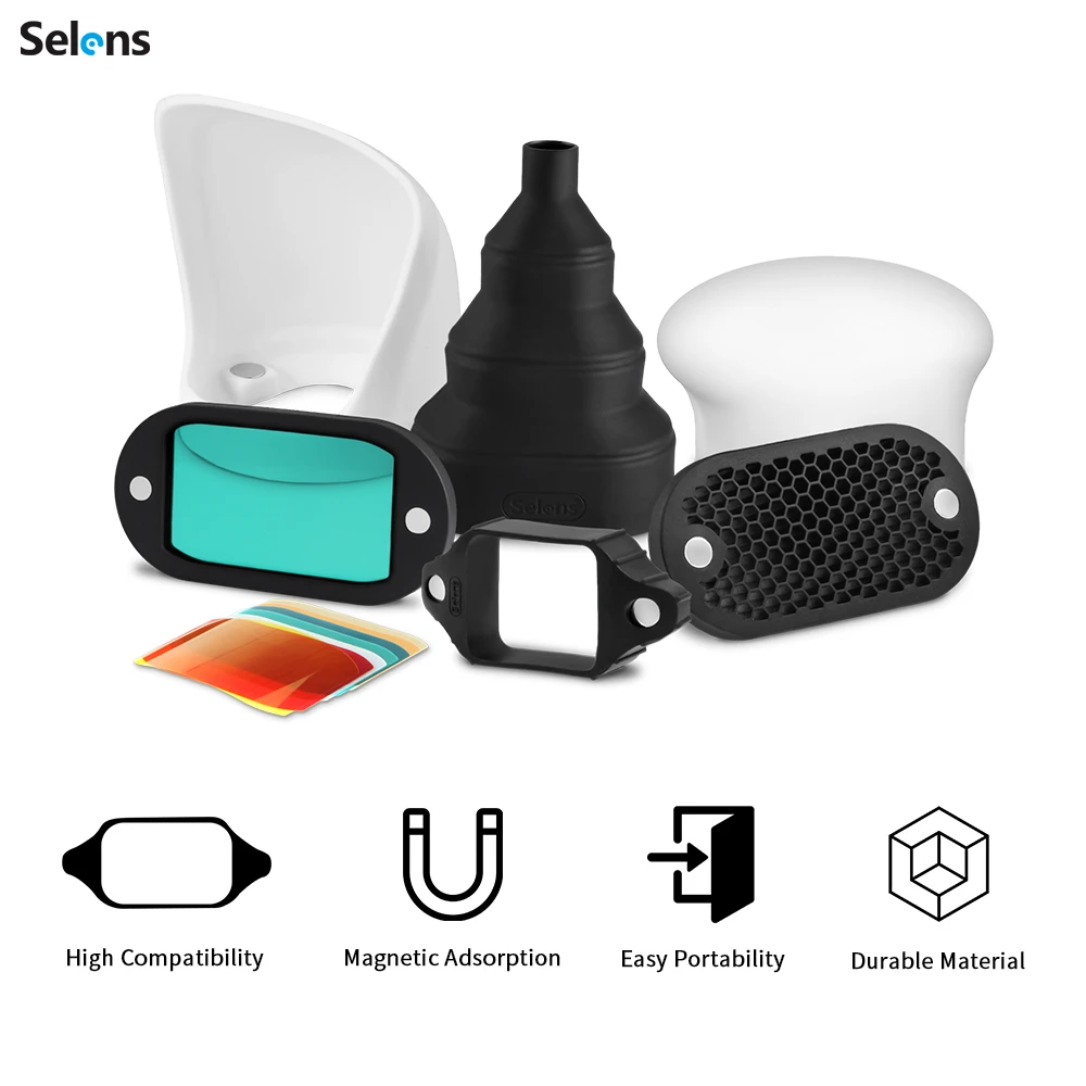 Selens-accesorios magnéticos p - Snoot Flash Modifier reseña y precio
