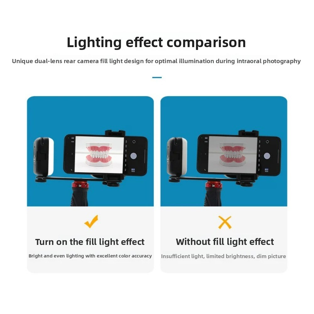 Luz de fotografía dental, flas - Photography Led Lighting Kit reseña y precio