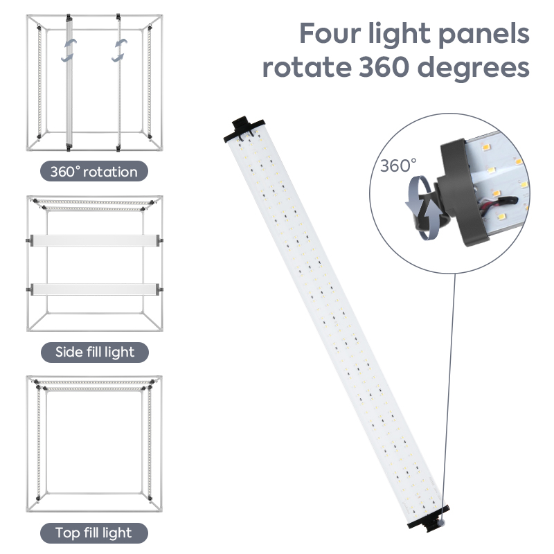 Kit de caja de fotos para estu - Photography Led Lighting Kit reseña y precio