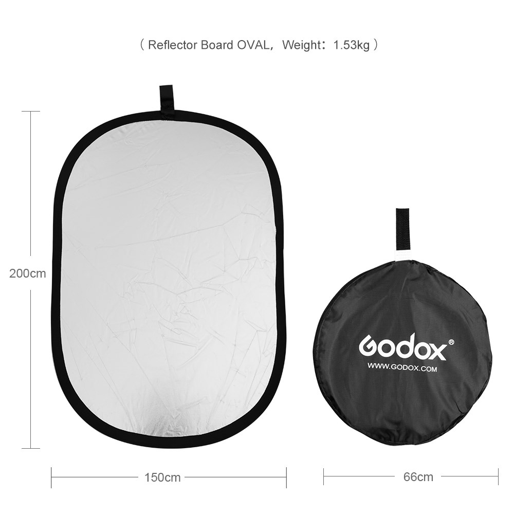 Godox 2 en 1 Reflector multidi - Reflector Disc Silver reseña y precio