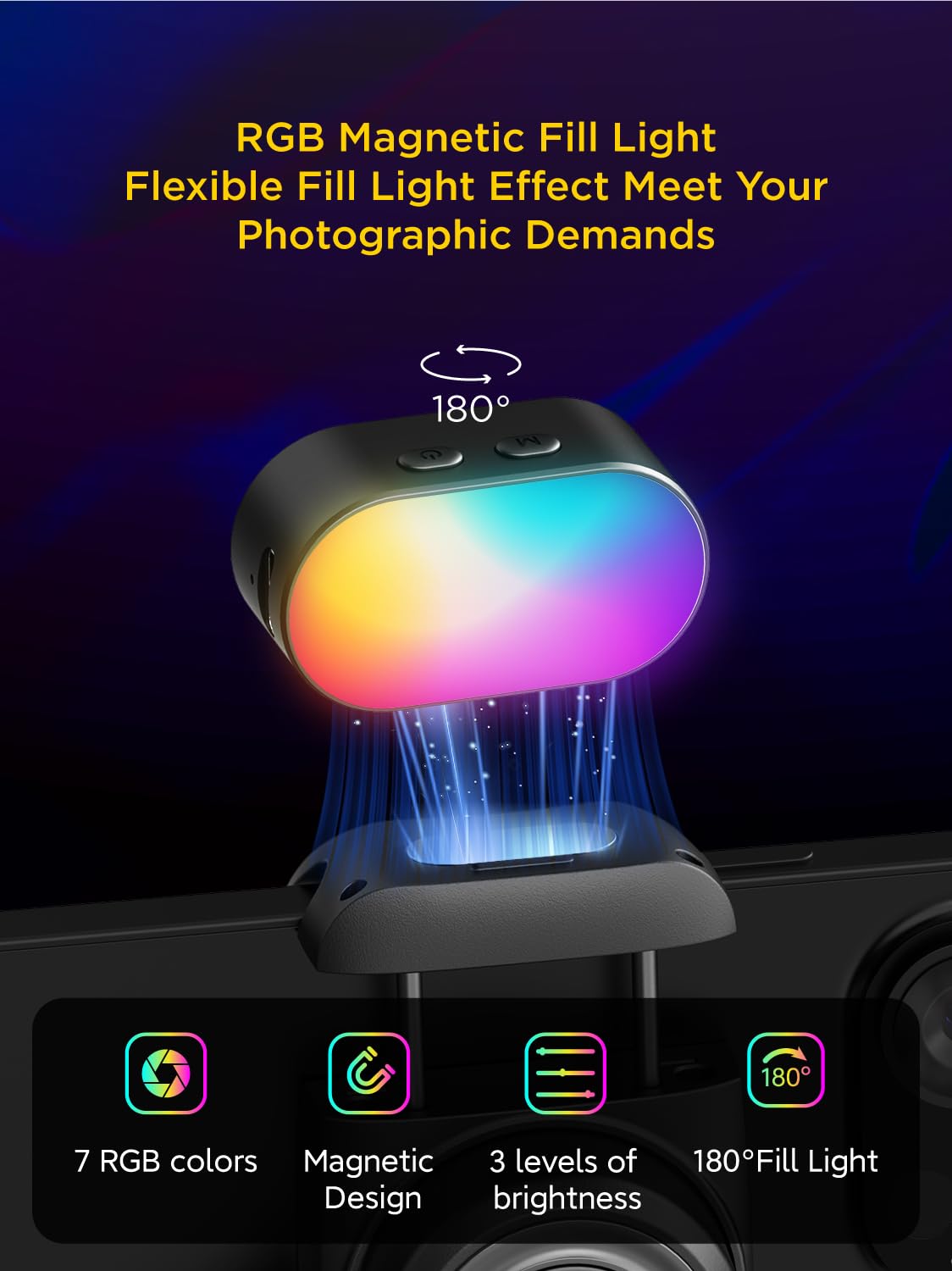 AOCHUAN RGB Luz de relleno mag - Torjim Rgb Photography Video Lighting reseña y precio