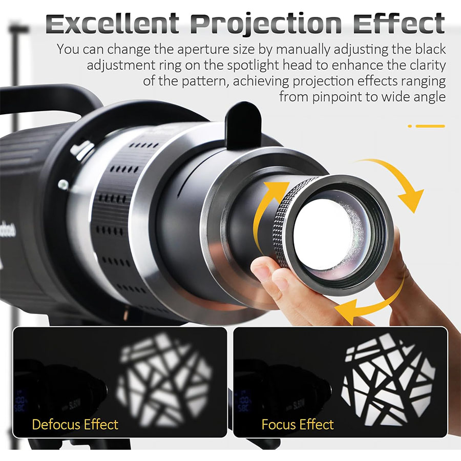 Kit de Snoot óptico cónico de  - Photography Lighting Kit Godox reseña y precio